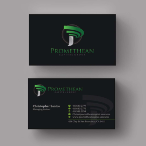 Visitenkarten-Design von INDIAN_Ashok für PROMETHEAN CAPITAL GROUP | Design: #10696328