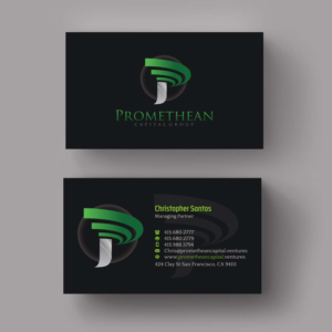 Visitenkarten-Design von INDIAN_Ashok für PROMETHEAN CAPITAL GROUP | Design: #10696329