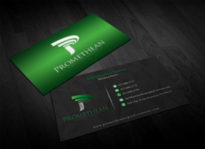 Visitenkarten-Design von Pointless Pixels India für PROMETHEAN CAPITAL GROUP | Design: #10672385