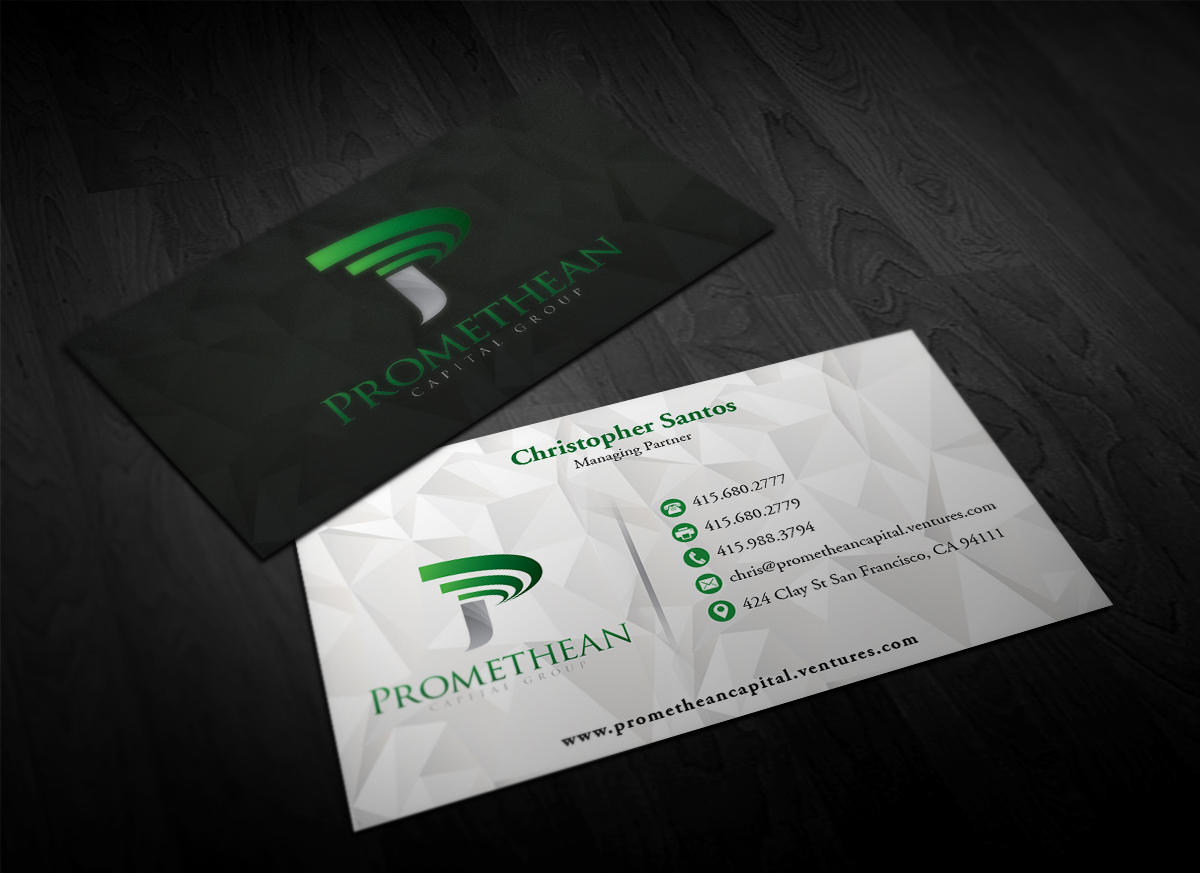 Visitenkarten-Design von Pointless Pixels India für PROMETHEAN CAPITAL GROUP | Design #10672392