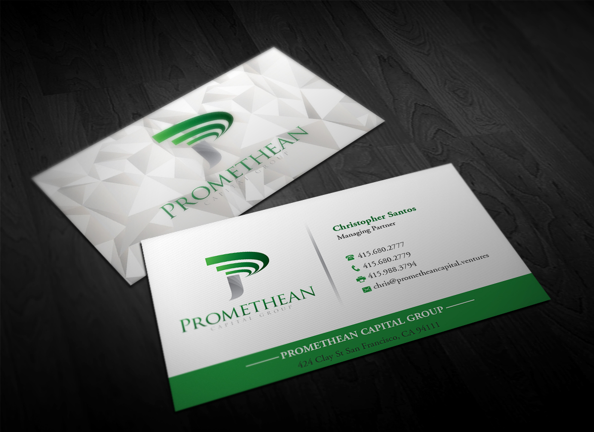 Visitenkarten-Design von Pointless Pixels India für PROMETHEAN CAPITAL GROUP | Design #10674165