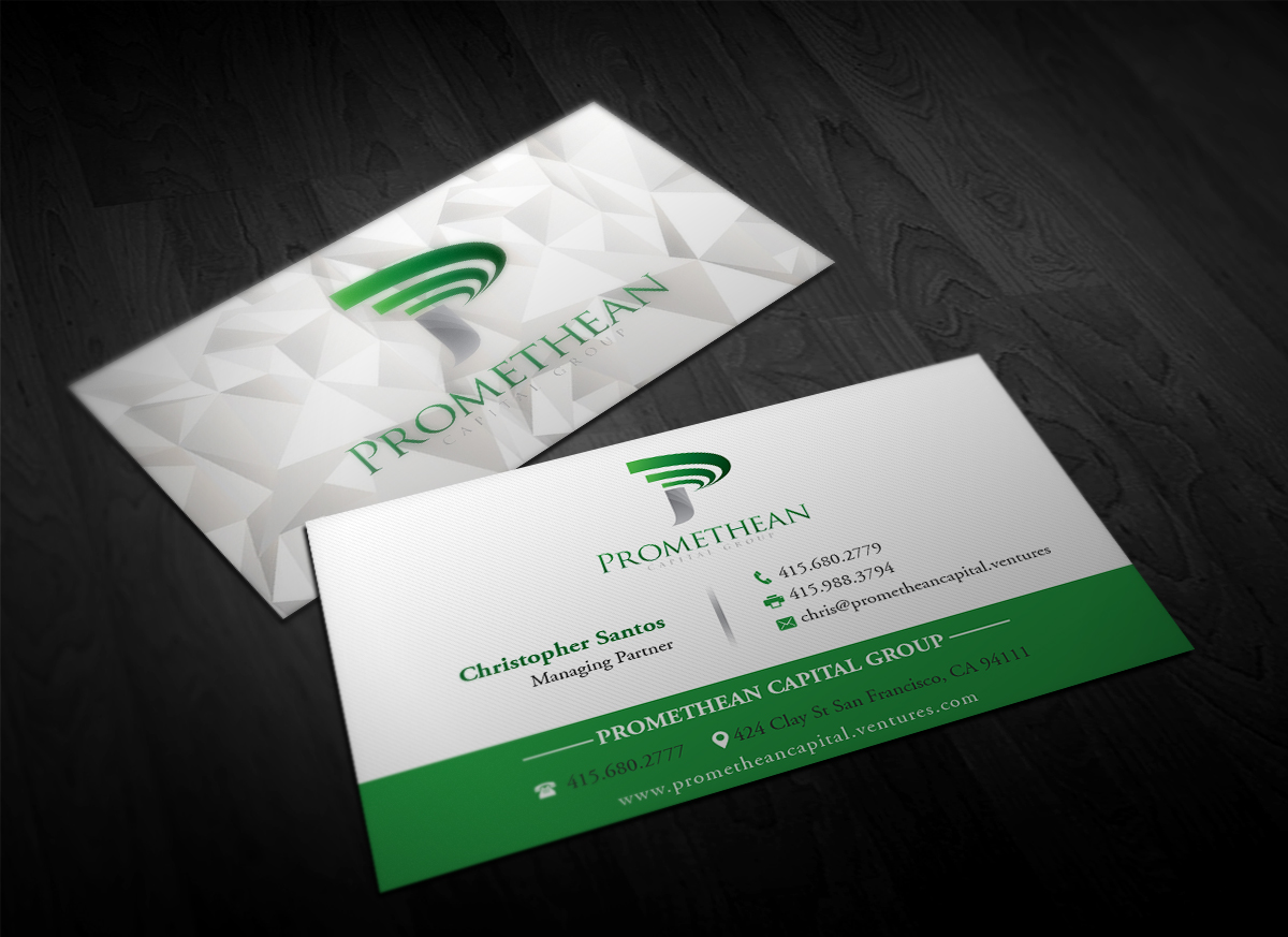 Business Card Design by Pointless Pixels India for PROMETHEAN CAPITAL GROUP | Design #10674179