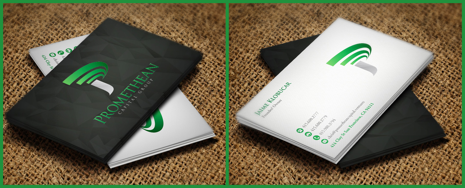 Business Card Design by Pointless Pixels India for PROMETHEAN CAPITAL GROUP | Design #10677537