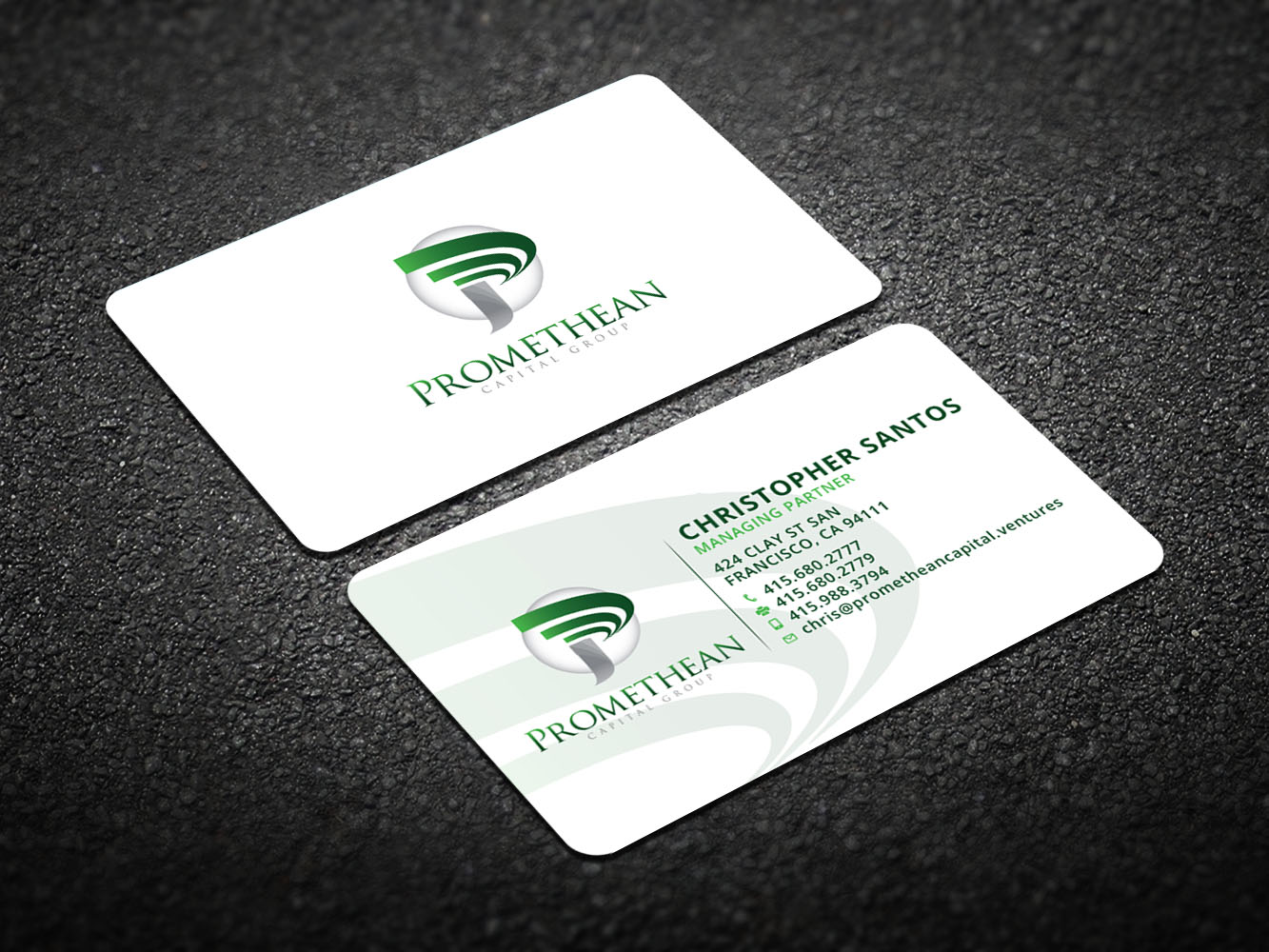 Business Card Design by Verified artistry (Design garden) for PROMETHEAN CAPITAL GROUP | Design #10682018