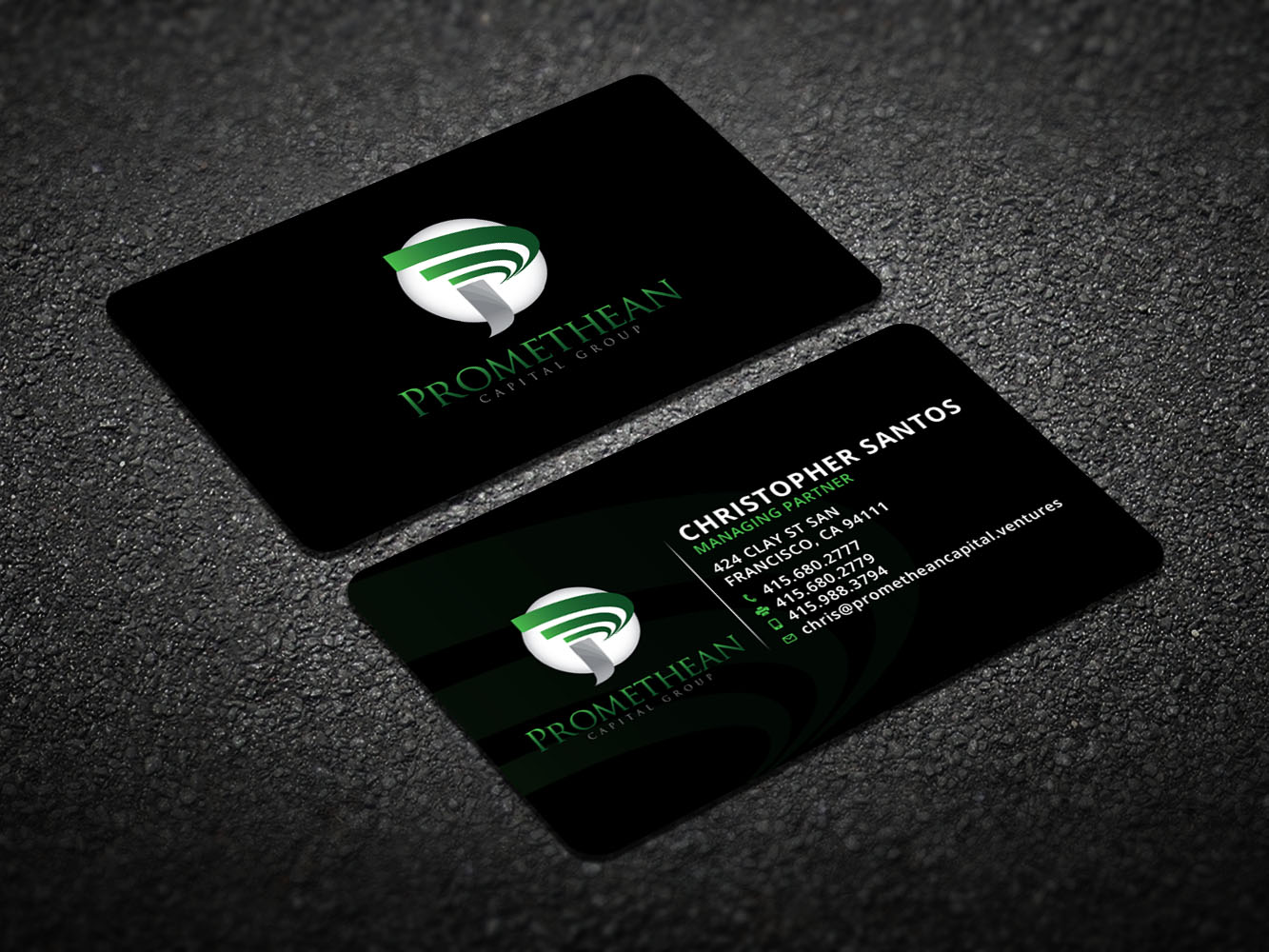 Visitenkarten-Design von Verified artistry (Design garden) für PROMETHEAN CAPITAL GROUP | Design #10682019