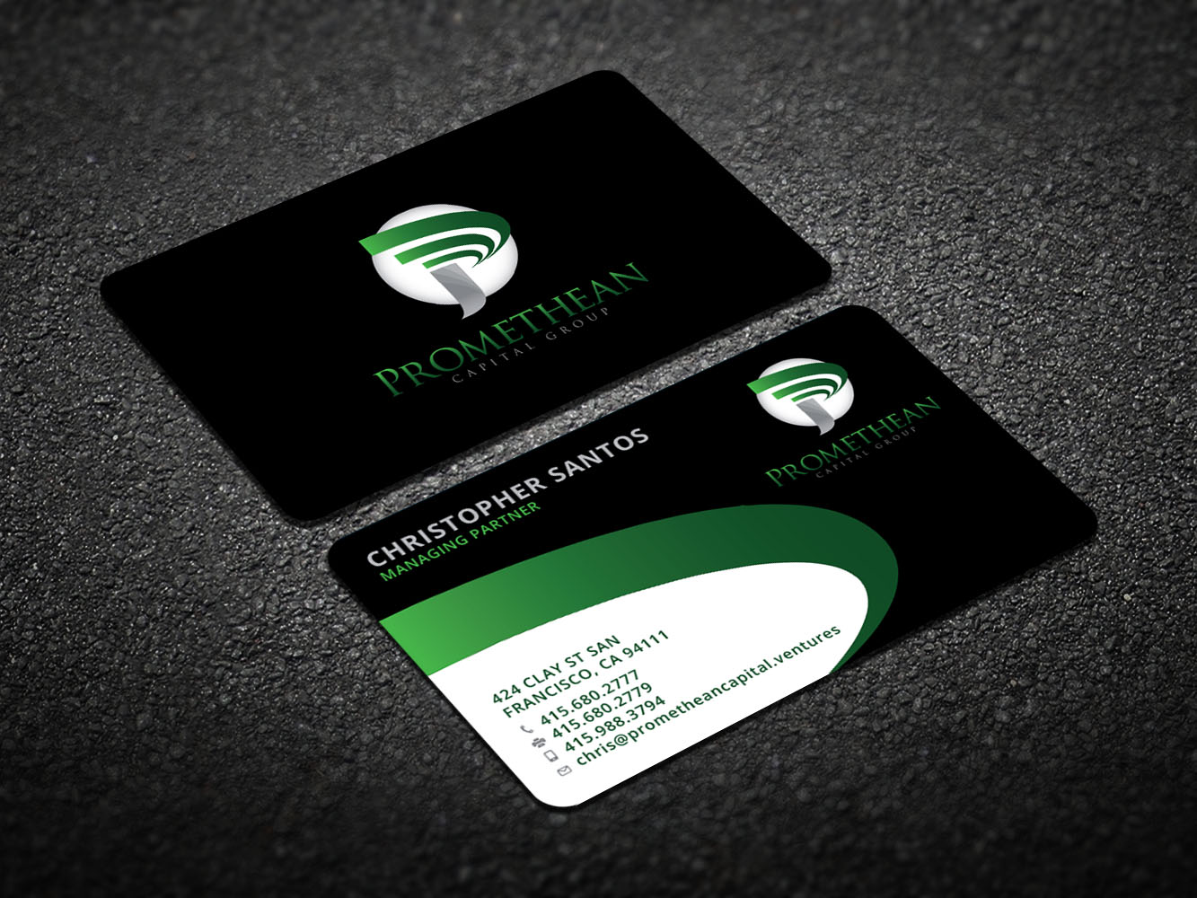 Visitenkarten-Design von Verified artistry (Design garden) für PROMETHEAN CAPITAL GROUP | Design #10682024
