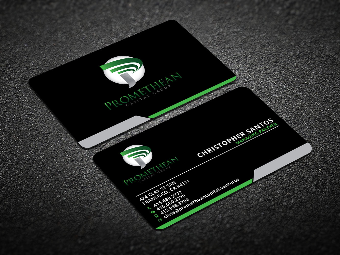 Business Card Design by Verified artistry for PROMETHEAN CAPITAL GROUP | Design #10682031