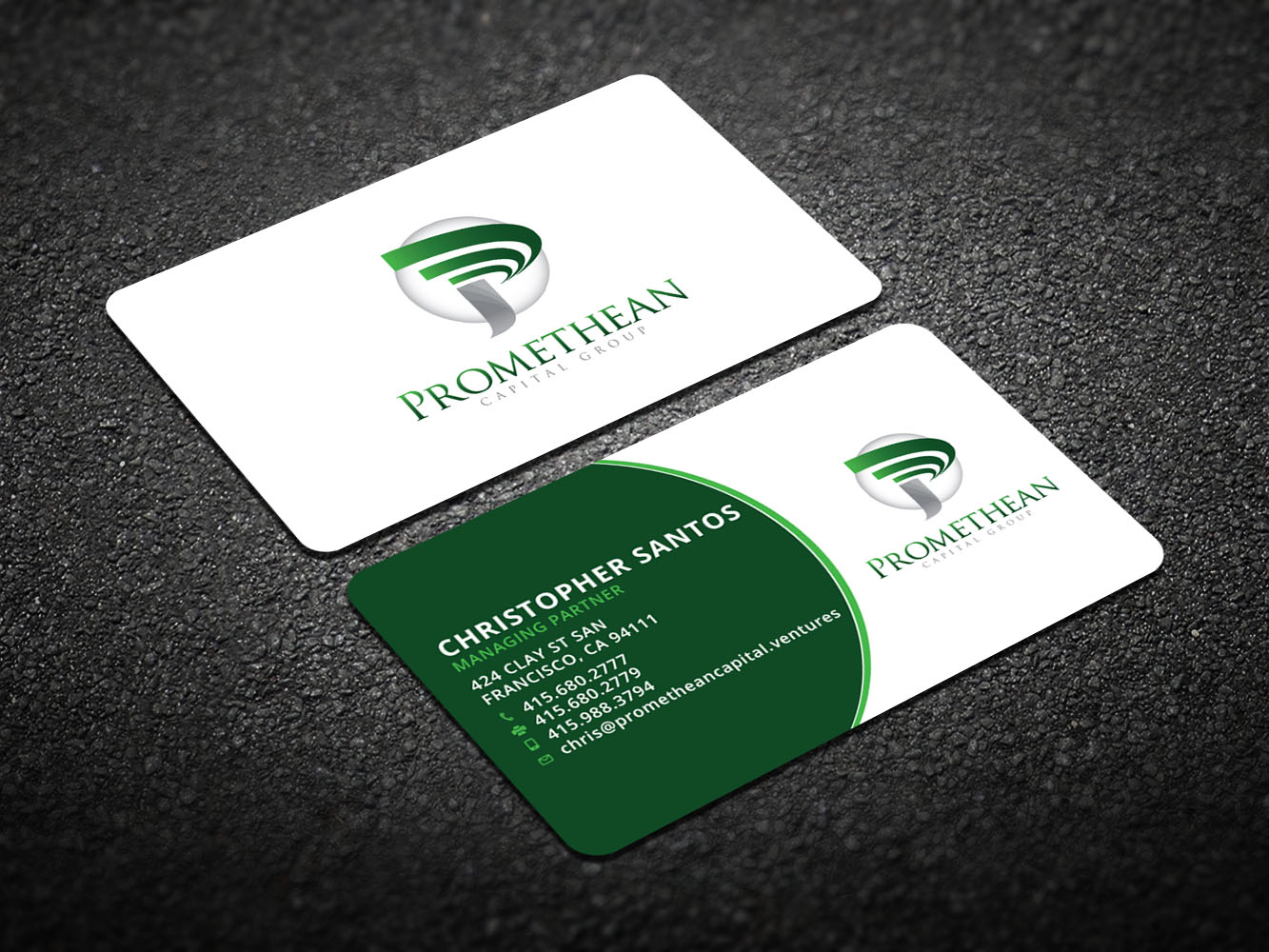 Visitenkarten-Design von Verified artistry (Design garden) für PROMETHEAN CAPITAL GROUP | Design #10682035