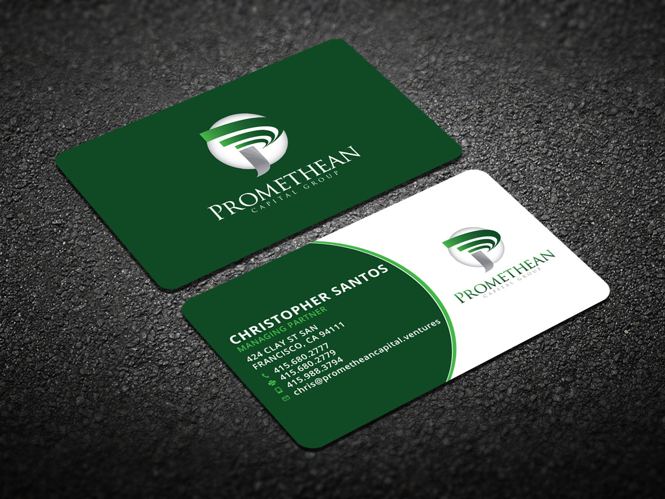 Diseño de Tarjeta de Presentación por Verified artistry (Design garden) para PROMETHEAN CAPITAL GROUP | Diseño #10682038