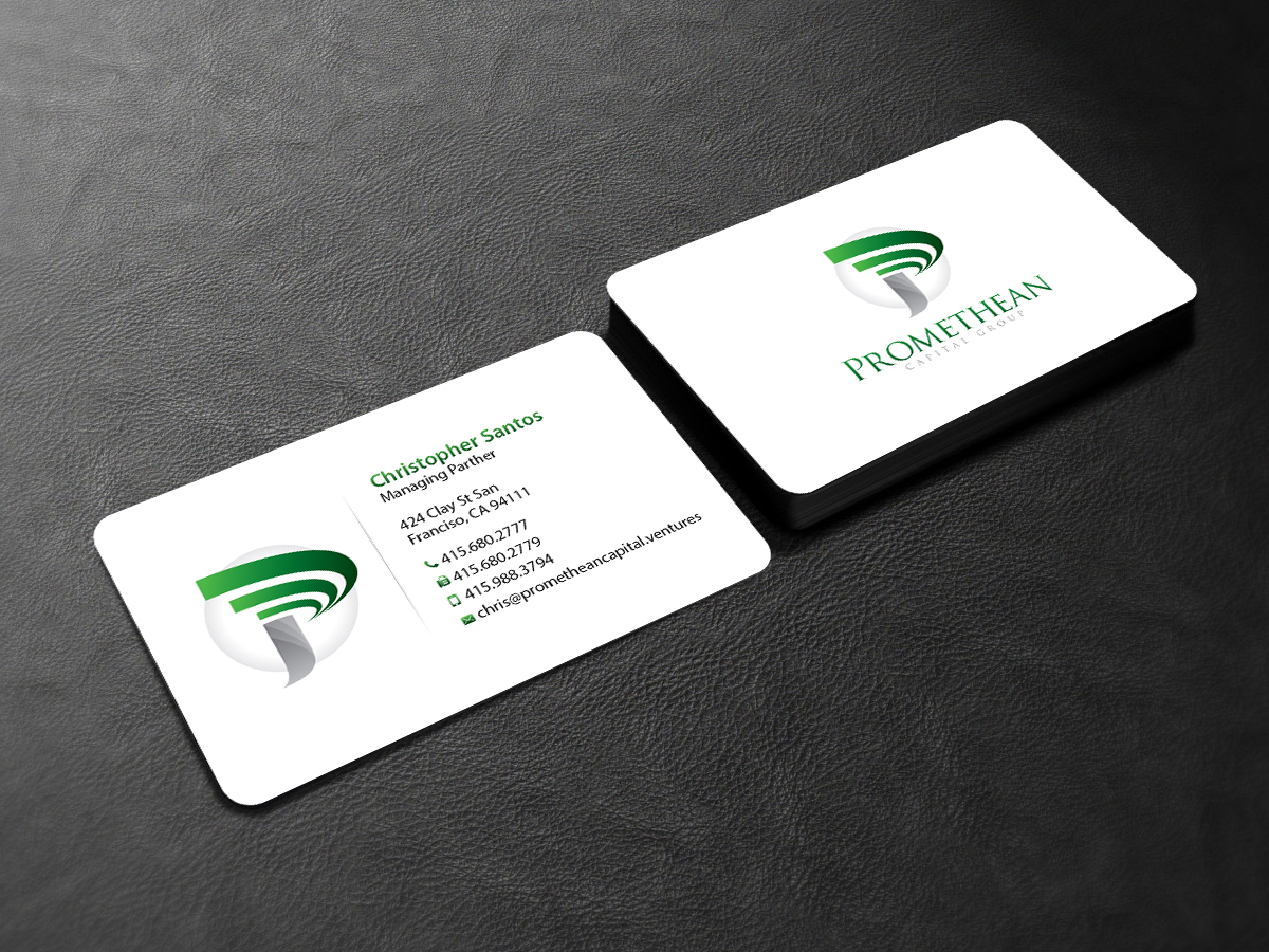 Business Card Design by Creations Box 2015 for PROMETHEAN CAPITAL GROUP | Design #10684186