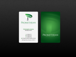 Business Card Design by Creations Box 2015 for PROMETHEAN CAPITAL GROUP | Design: #10684193