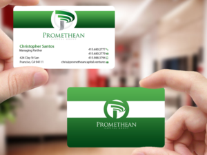 Business Card Design by Creations Box 2015 for PROMETHEAN CAPITAL GROUP | Design: #10684202