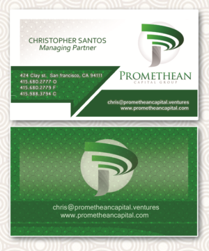 Visitenkarten-Design von masterdigiprint für PROMETHEAN CAPITAL GROUP | Design: #10687081
