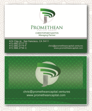 Visitenkarten-Design von masterdigiprint für PROMETHEAN CAPITAL GROUP | Design: #10687083