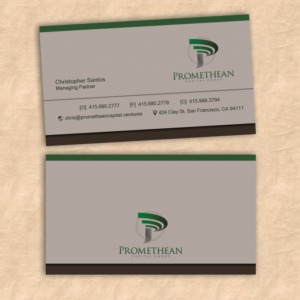 Visitenkarten-Design von Louie Fuentes | Manobo Graphic Design Services für PROMETHEAN CAPITAL GROUP | Design: #10739079