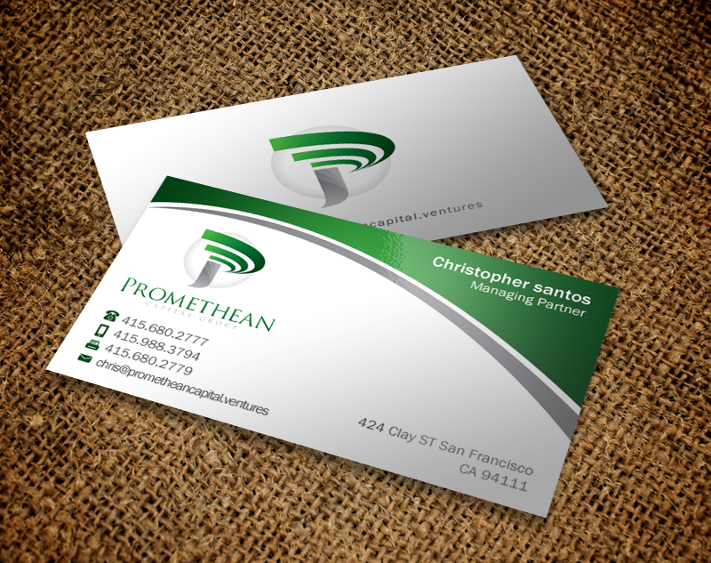 Design de Carte de Visite par Brand aid pour PROMETHEAN CAPITAL GROUP | Design #10720115