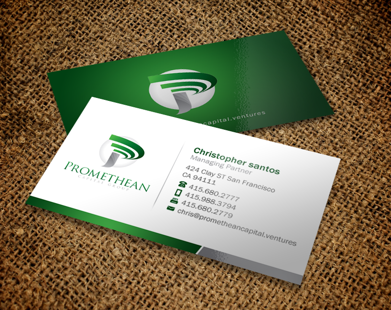 Diseño de Tarjeta de Presentación por Brand aid para PROMETHEAN CAPITAL GROUP | Diseño #10720116