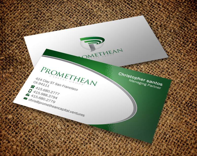 Design de Carte de Visite par Brand aid pour PROMETHEAN CAPITAL GROUP | Design #10720119