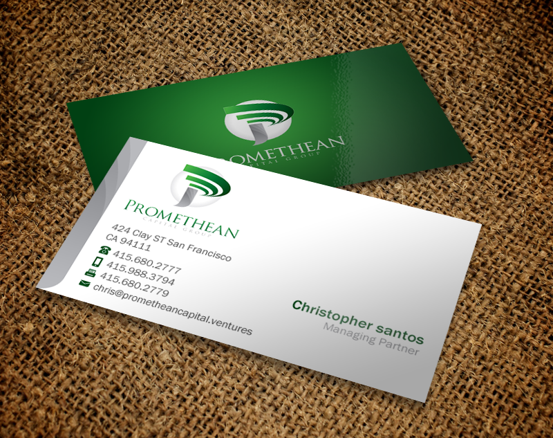 Design de Carte de Visite par Brand aid pour PROMETHEAN CAPITAL GROUP | Design #10720132