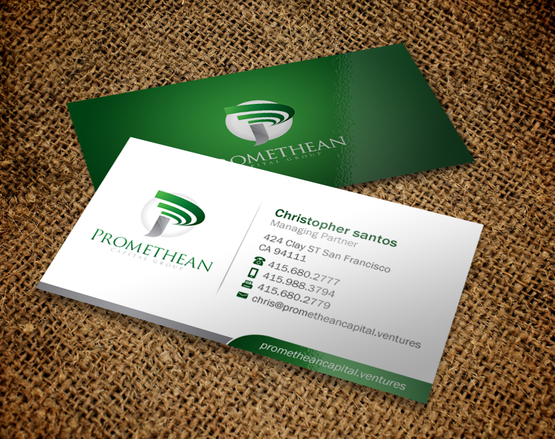 Visitenkarten-Design von Brand aid für PROMETHEAN CAPITAL GROUP | Design #10720142