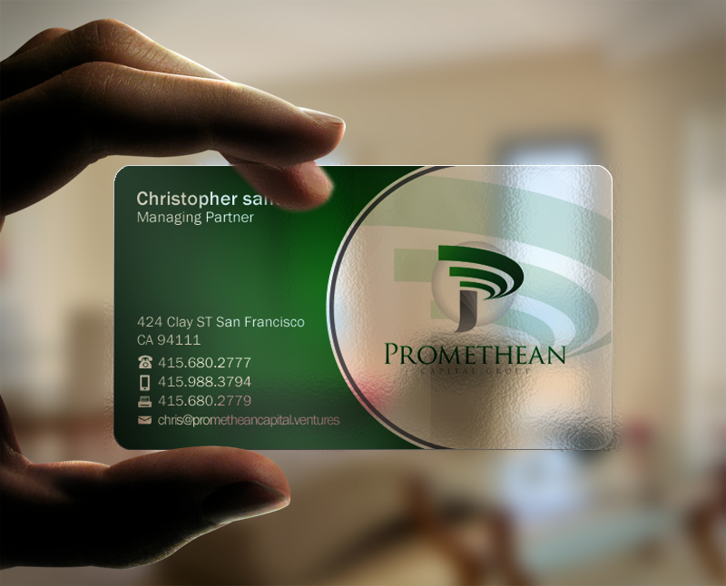 Visitenkarten-Design von Brand aid für PROMETHEAN CAPITAL GROUP | Design #10720143