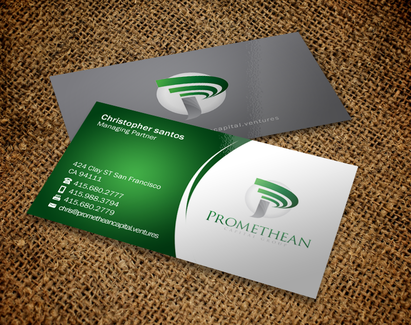 Visitenkarten-Design von Brand aid für PROMETHEAN CAPITAL GROUP | Design #10720144