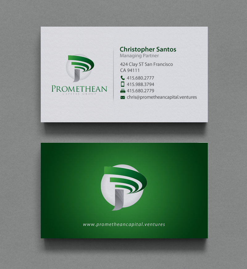 Diseño de Tarjeta de Presentación por chandrayaan.creative para PROMETHEAN CAPITAL GROUP | Diseño #10719980
