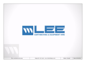 Logo-Design von nvisiondesign.co.uk für Lee Eartmoving & Equipment hire | Design: #10660899
