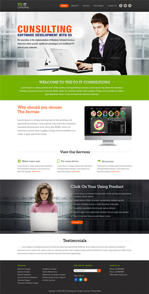 Web Design by Mayank Patel for TG IT Consulting Pty Ltd | Design #2271076