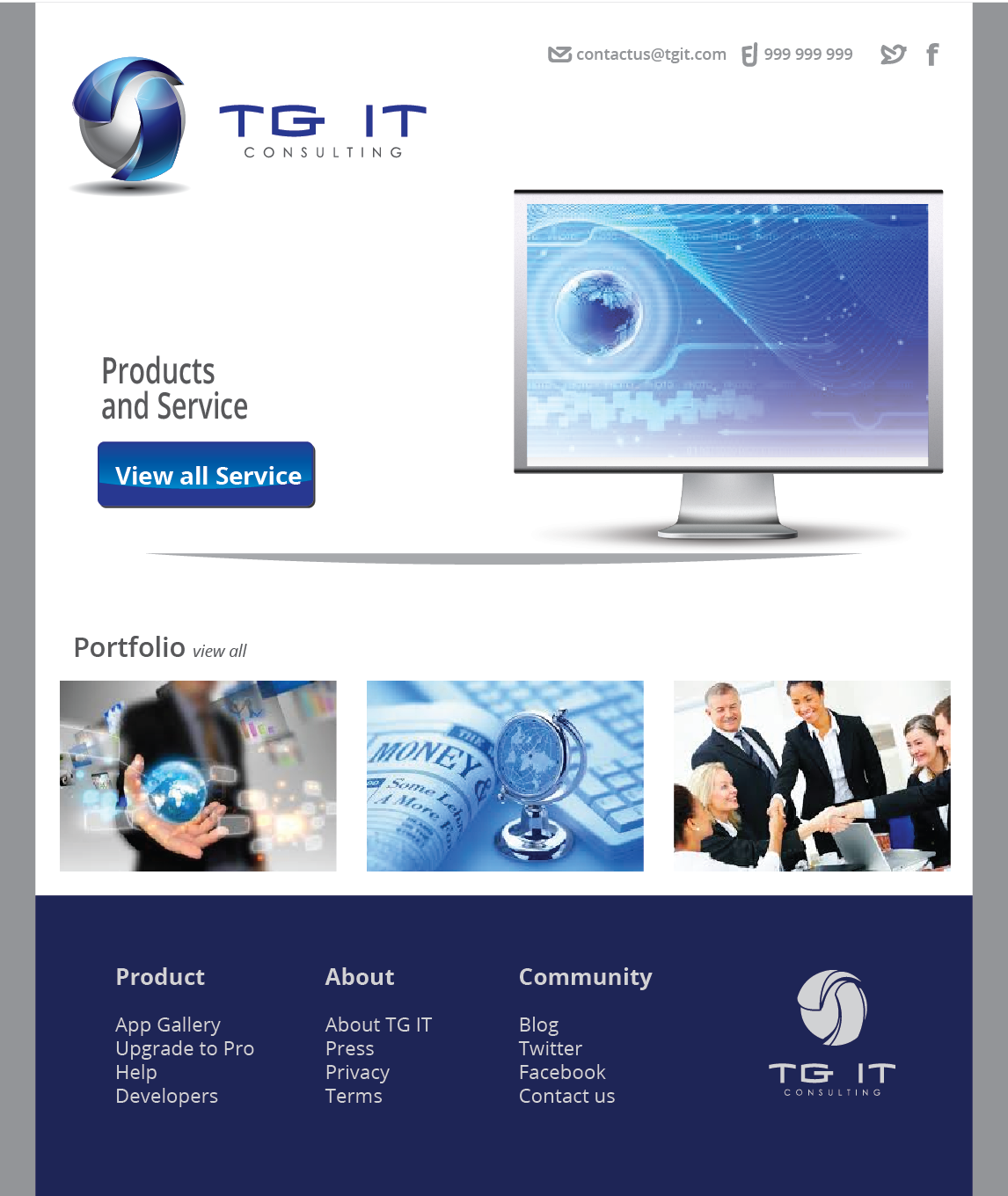 Web Design by hery_krist for TG IT Consulting Pty Ltd | Design #2240724