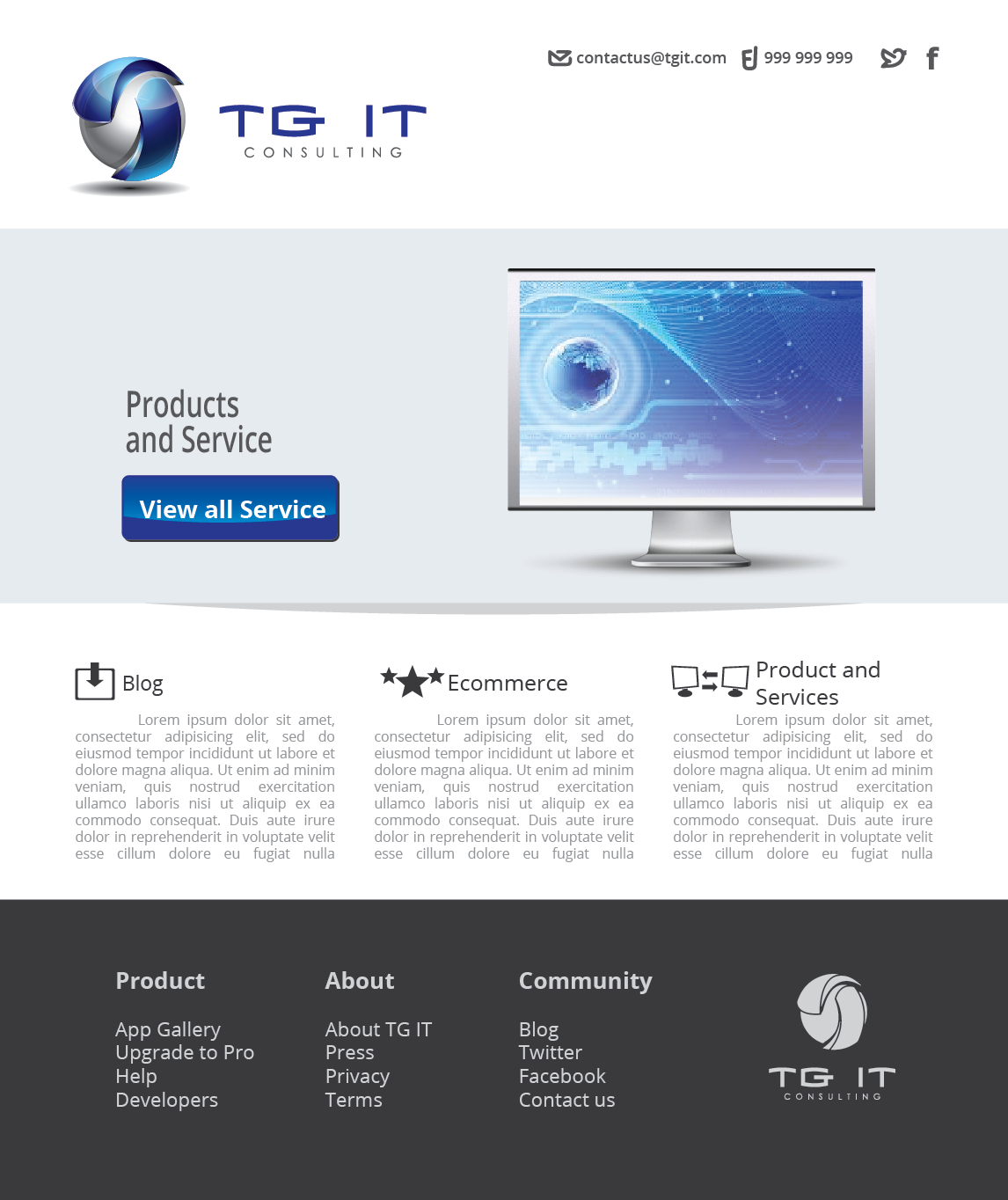 Web Design by hery_krist for TG IT Consulting Pty Ltd | Design #2244532
