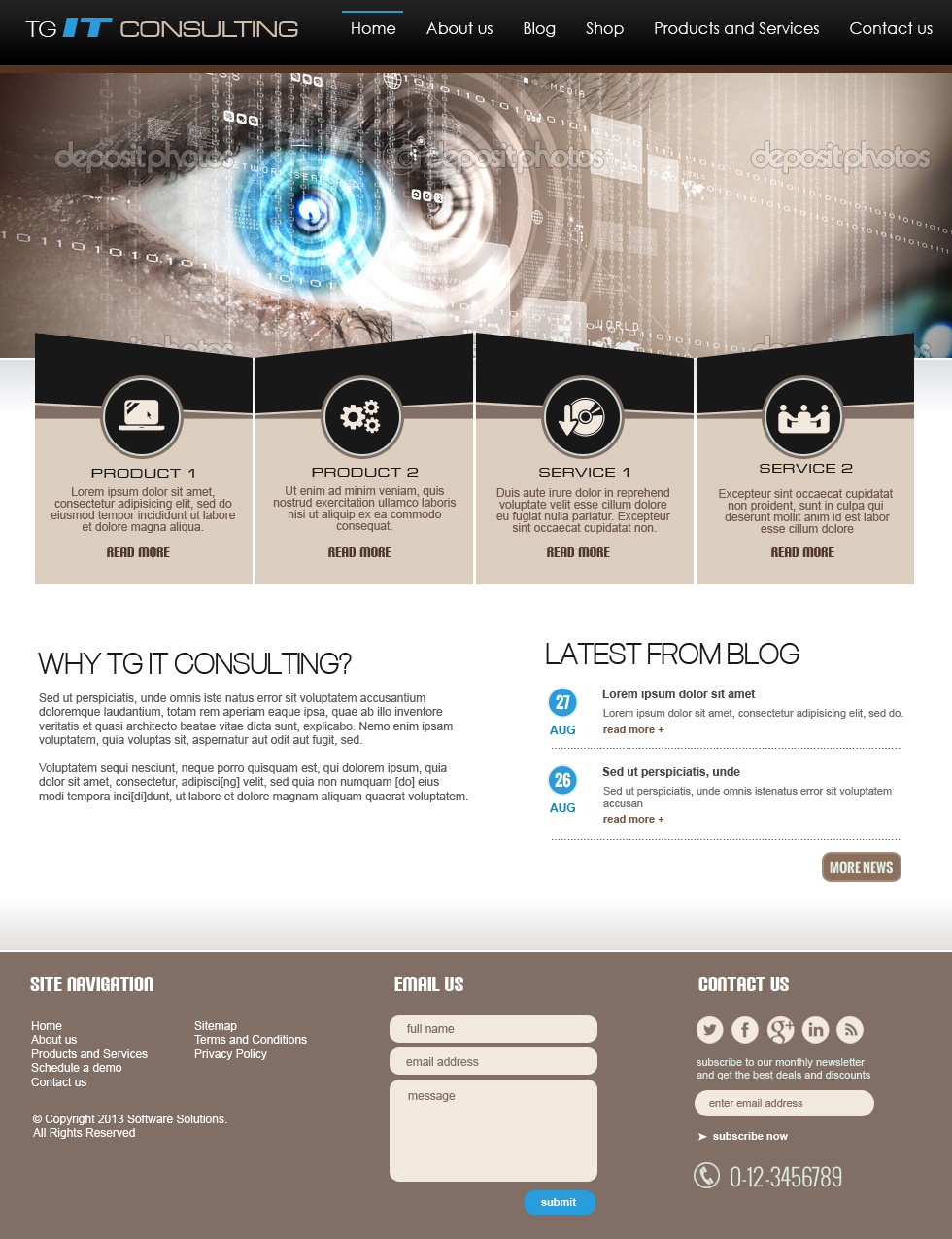 Web Design by jeckx2 for TG IT Consulting Pty Ltd | Design #2267480