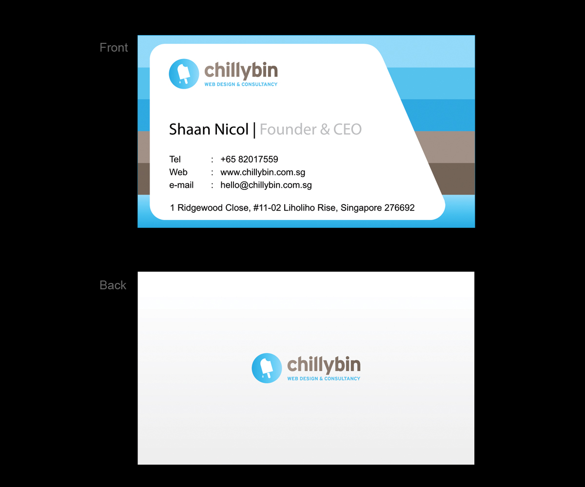 Business Card Design by Desh for ChillyBin Web Design & Consultancy | Design #2267178