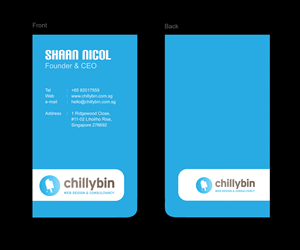 Business Card Design by Desh for ChillyBin Web Design & Consultancy | Design: #2267182