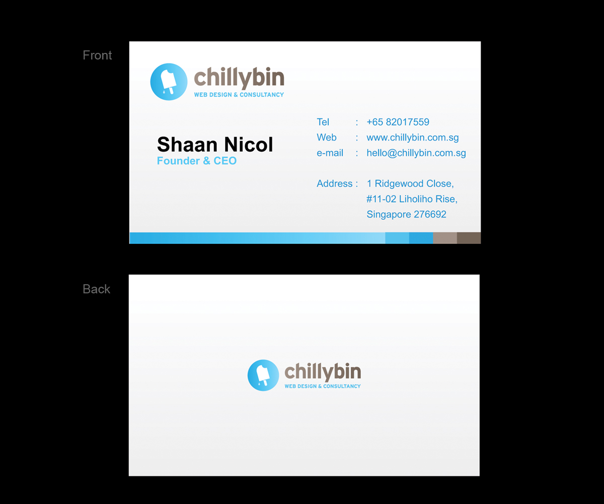 Business Card Design by Desh for ChillyBin Web Design & Consultancy | Design #2267194