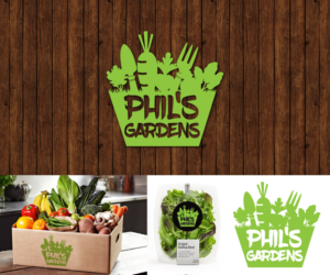 Logo Design by Khoo for Phil's Gardens | Design: #10663067