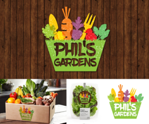 Logo Design by Khoo for Phil's Gardens | Design: #10695418