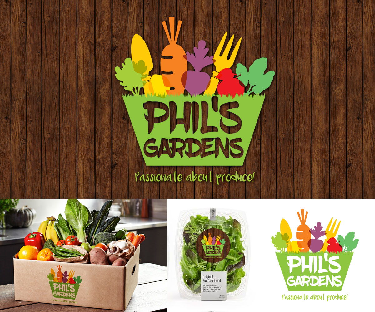 Logo Design by Khoo for Phil's Gardens | Design: #10788681