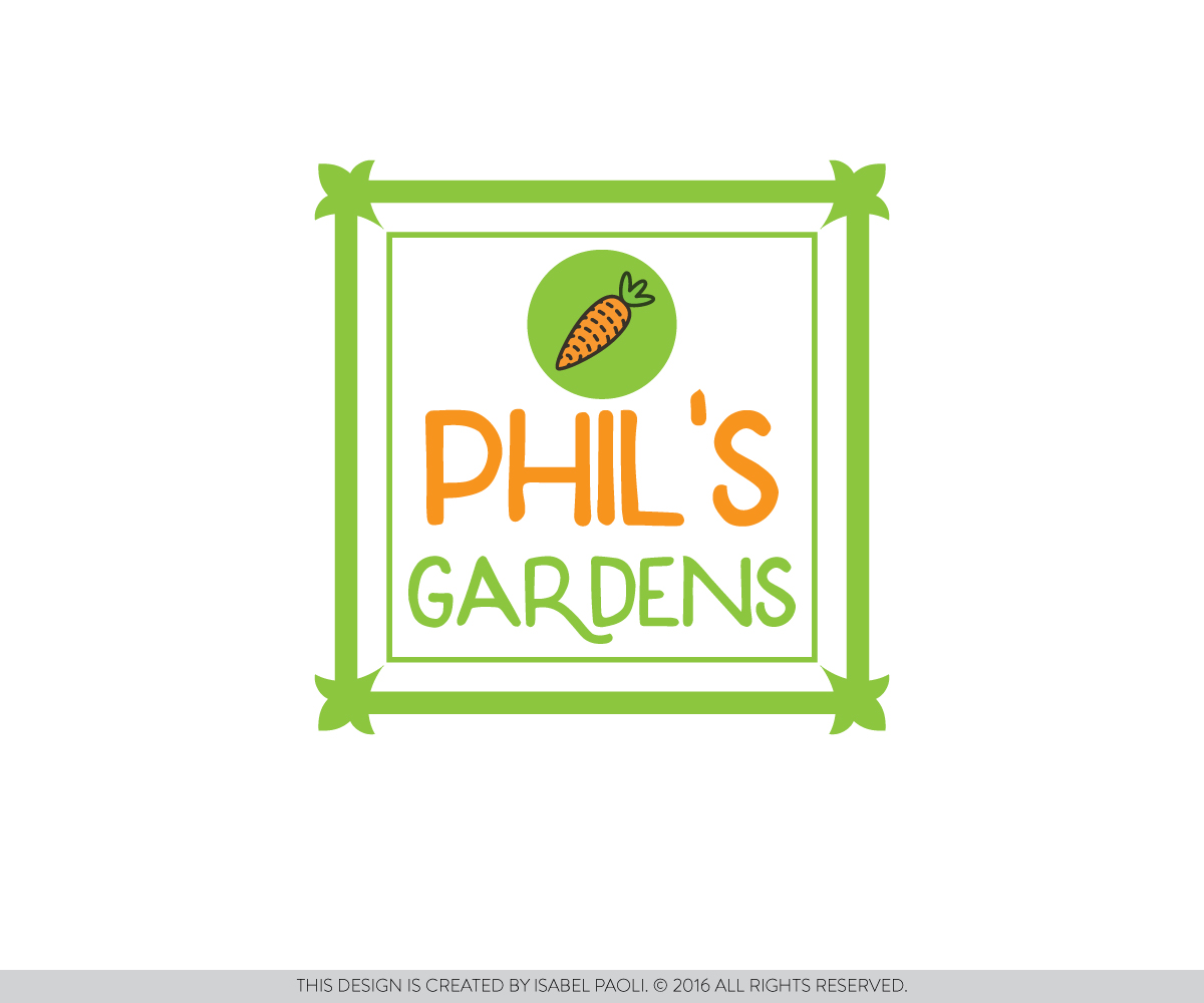 Logo Design by isabel paoli for Phil's Gardens | Design #10654471