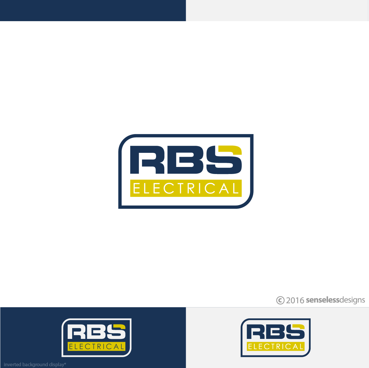 Logo Design by Senseless for RBS Electrical (N.Z) Ltd  | Design #10651116