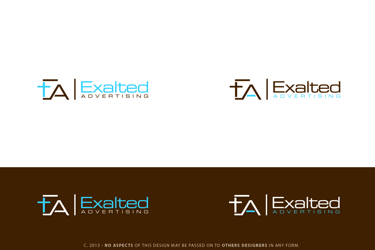 Logo Design by Senseless for Exalted Advertising Inc.  | Design #2244210