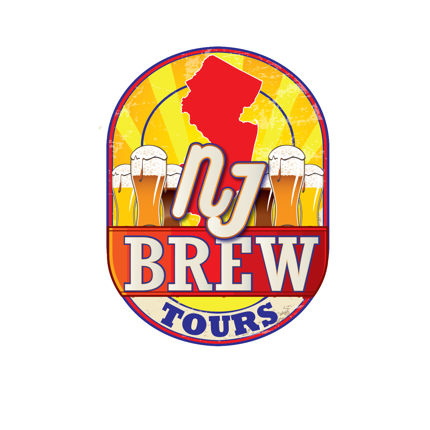 Logo Design by Soula Vetter for NJ Brew Tours | Design #10814250