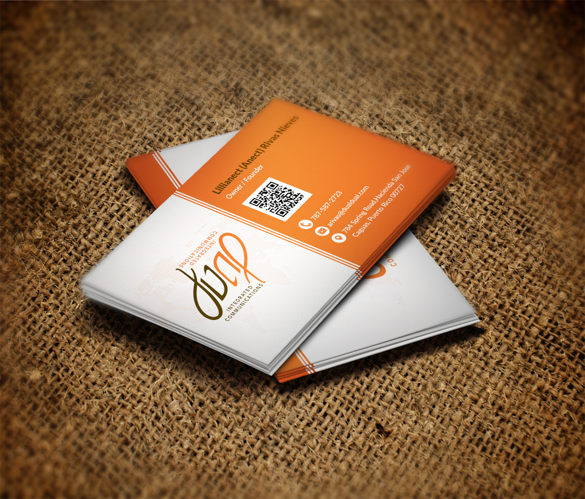 Diseño de Tarjeta de Presentación por Pointless Pixels India para Dual Integrated Communications | Diseño #10664286