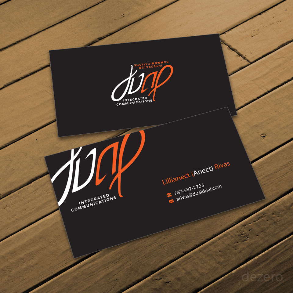 Diseño de Tarjeta de Presentación por Dezero para Dual Integrated Communications | Diseño #10670494
