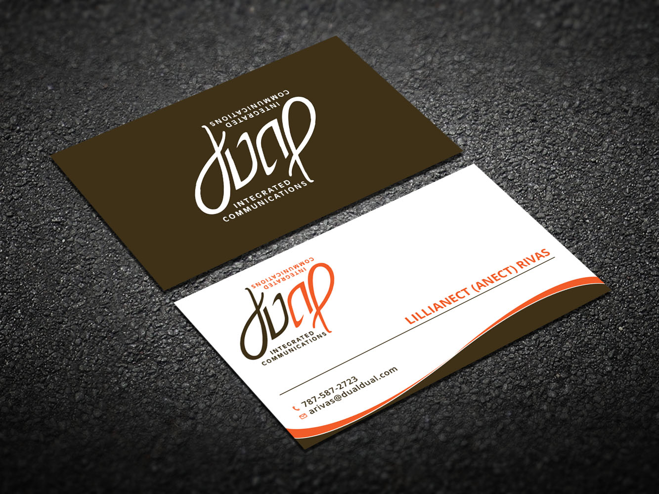 Visitenkarten-Design von Verified artistry für Dual Integrated Communications | Design #10666851