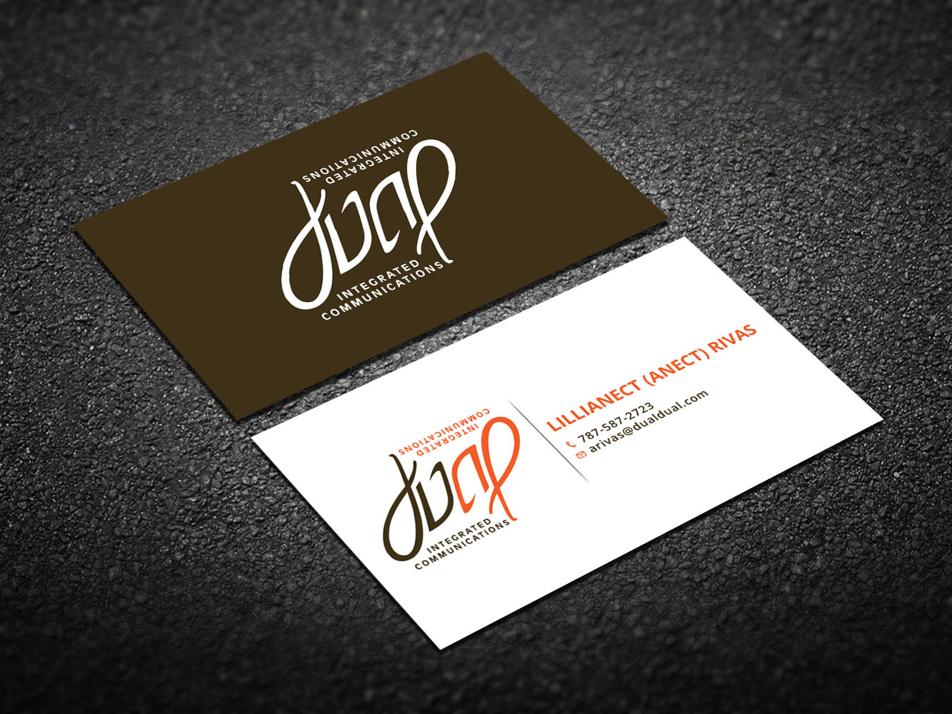 Visitenkarten-Design von Verified artistry für Dual Integrated Communications | Design #10666854