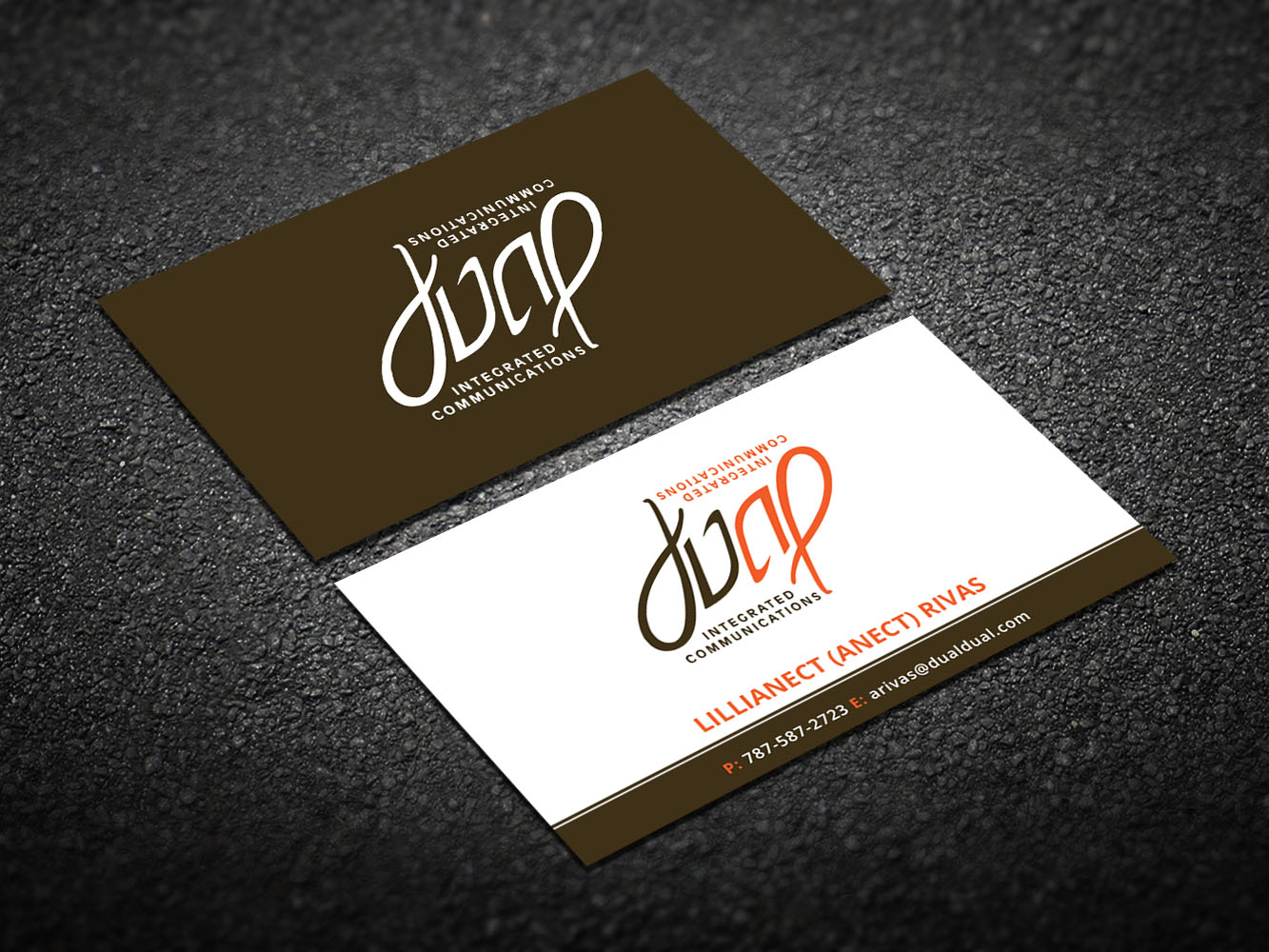 Visitenkarten-Design von Verified artistry für Dual Integrated Communications | Design #10666863