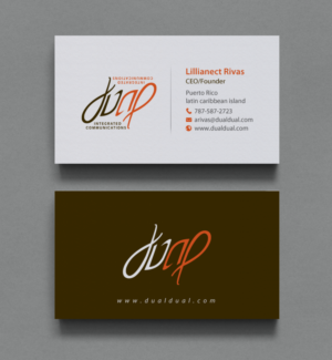 Business Card Design by chandrayaan.creative for Dual Integrated Communications | Design: #10662401