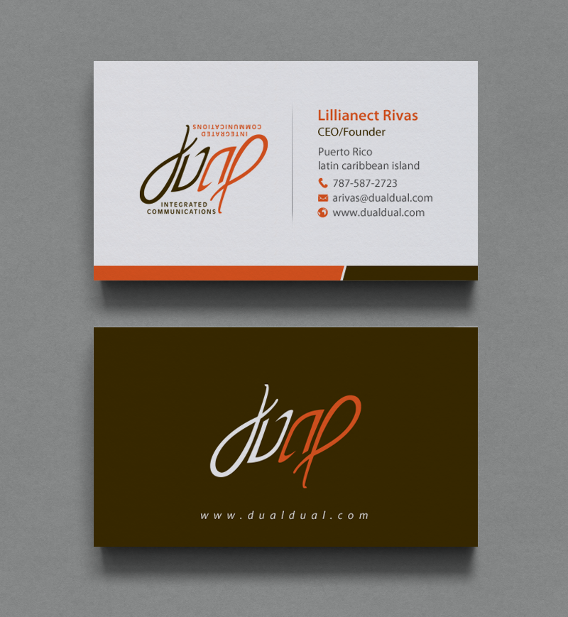 Business Card Design by chandrayaan.creative for Dual Integrated Communications | Design #10662405