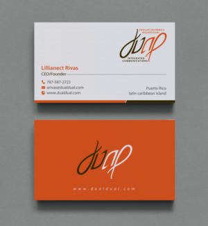 Business Card Design by chandrayaan.creative for Dual Integrated Communications | Design: #10662484